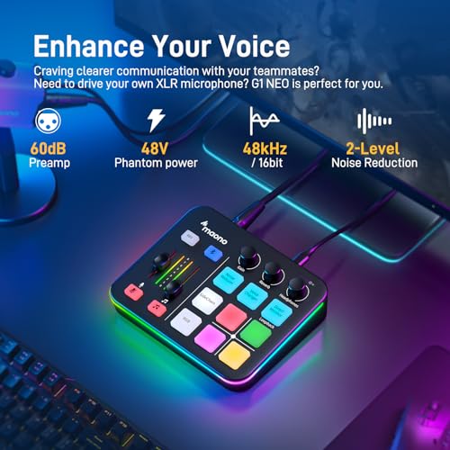 Image of MAONO XLR /USB Dynamic Microphone and Gaming Mixer Kit, for Live Streaming, Podcasting, Content Create, Gaming