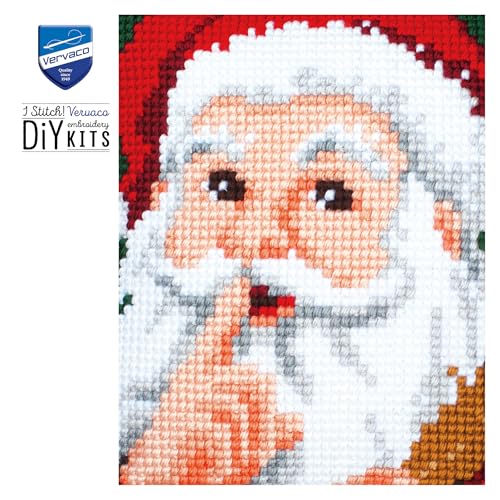 Point de croix complet Vervaco kit coussin 40 x 40 cm canevas facile