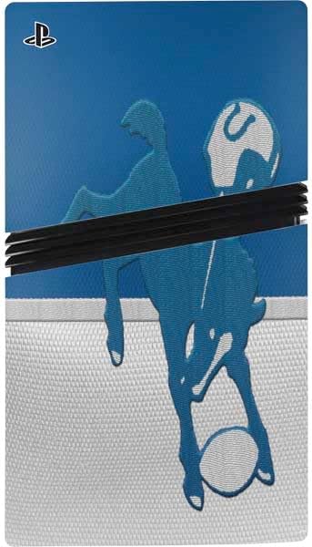 Skinit Decal Gaming Skin Compatible with PS5 Pro Bundle - Officially Licensed NFL Indianapolis Colts Vintage Design