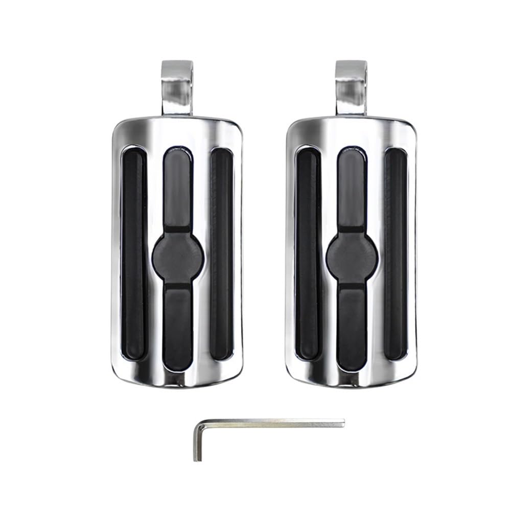Repose-pieds de moto anti vibration pédales chrome pour VRSCA et VRSCAW