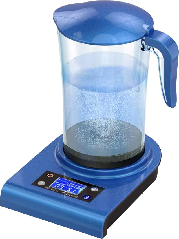 GOSOIT Hydrogen Alkaline Water Flask Bottle Pitcher Maker Machine Hydrogen Water Generator with SPE and PEM Technology,3 Modes Make Hydrogen