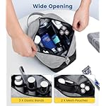 Vorspack Lightweight Travel Toiletry Bag - Water Resistant Travel Bag for Toiletries, Cosmetics, Accessories, Gifts for Men - Black - Image 5