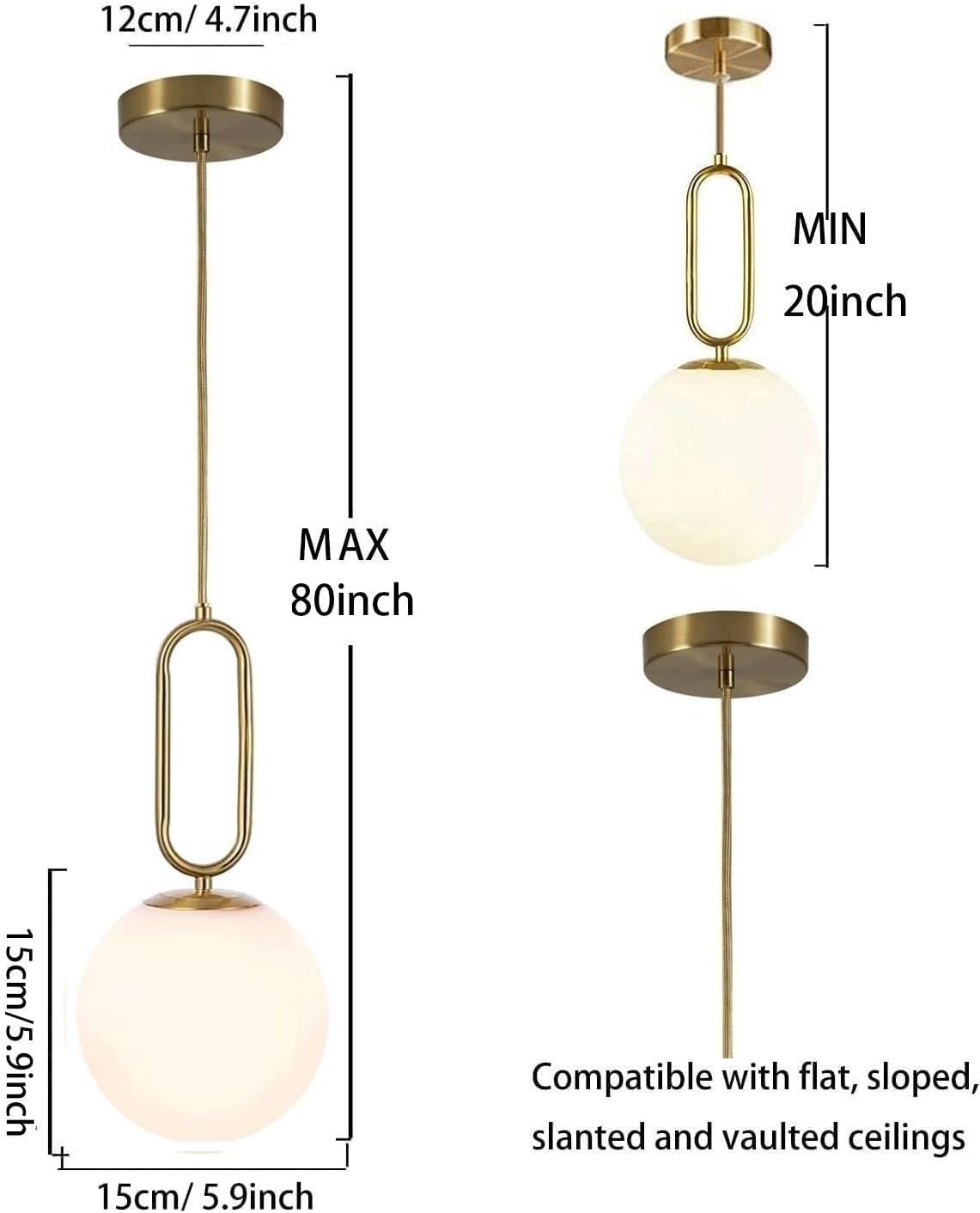 LED Chandelier Lamp Living Dining Room Dimmable Remote ControlHanging Ceiling Light For Kitchen Island Dining Room Office 47inch - 39 - View #3
