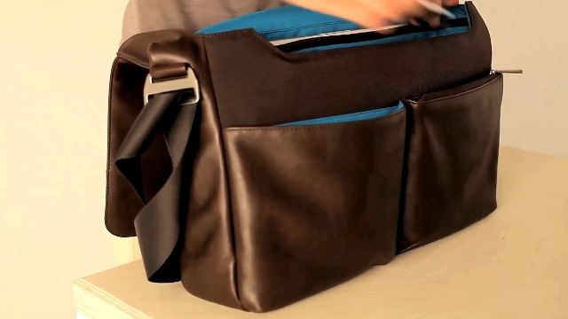 Amazon.com: KNOMO Kobe Leather 16 inch Laptop Messenger Bag 