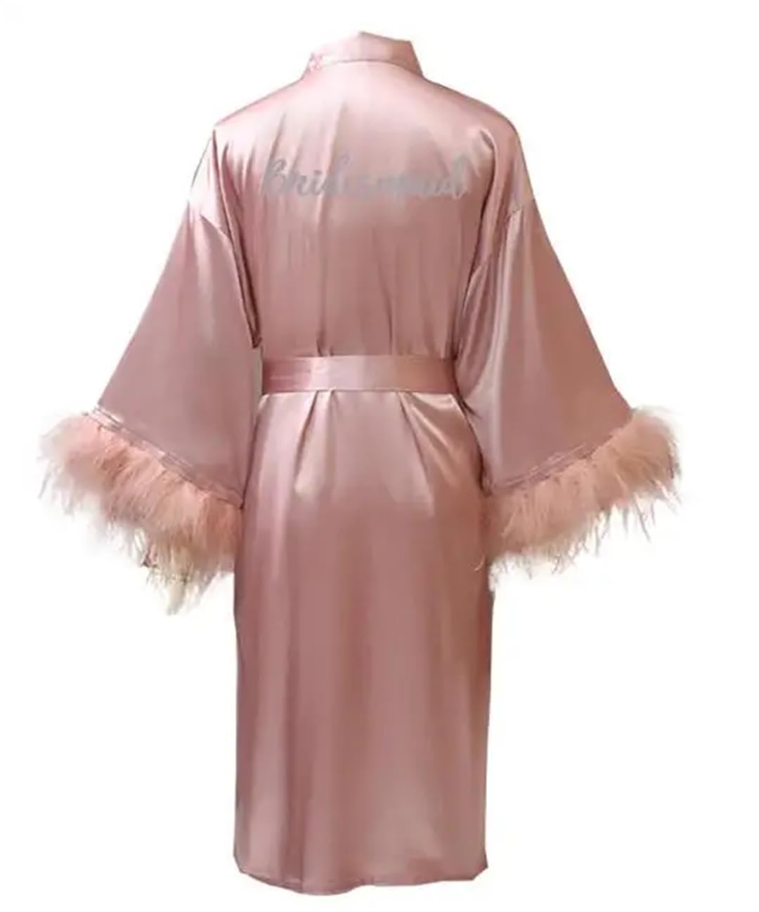 Yeuyyben Kimono in raso pigiama abito da sposa damigella d'onore sorella madre della sposa abiti