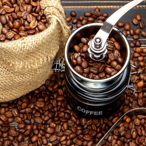 Molinillo de café manual vintage marrón: un obsequio de Navidad ideal 4