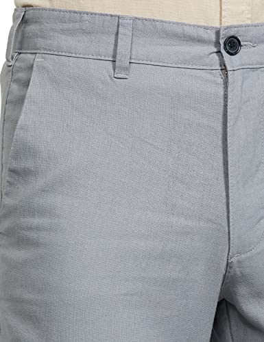 Image of Marks & Spencer Regular Fit Linen Rich Chino Trousers