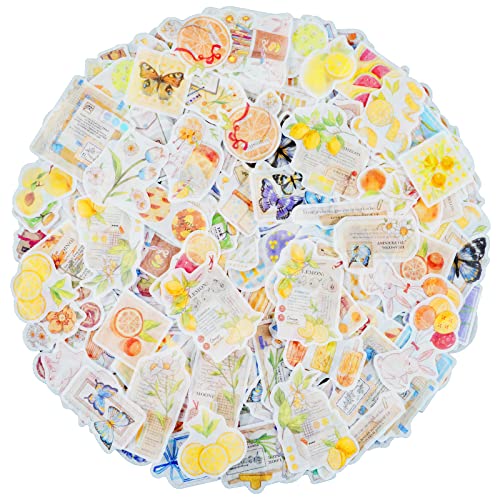 Lot de 160 autocollants washi - Vintage - Pour scrapbooking, agenda, carnet, fabrication de cartes, ordinateur portable Cover