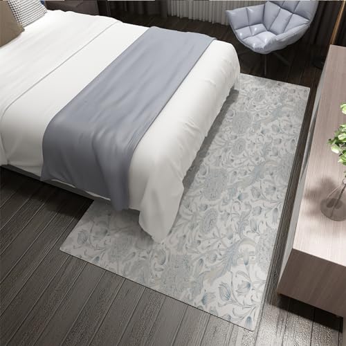 Tapis floral hortensia en peluche douce 120x210cm idéal pour grand confort de chambre - 4