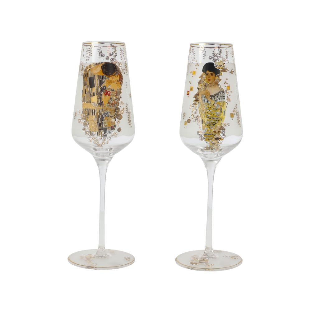 Flûte à champagne Gustav Klimt verre cristal collection art de table