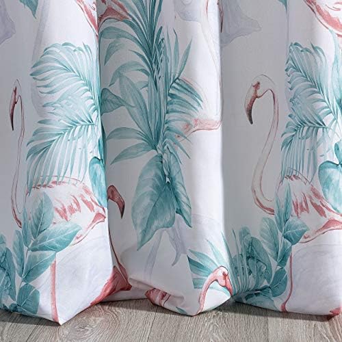 Eurofirany Curtain 140 x 250 cm White Turquoise Pink