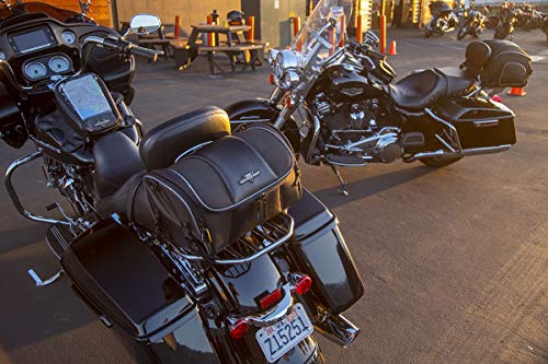 Nelson-Rigg Route 1 Day Trip Alforja con Respaldo/Sissy Bar Rack Bolsa; Para Harley Davidson, Indian, Yamaha y Suzuki miniatura 4
