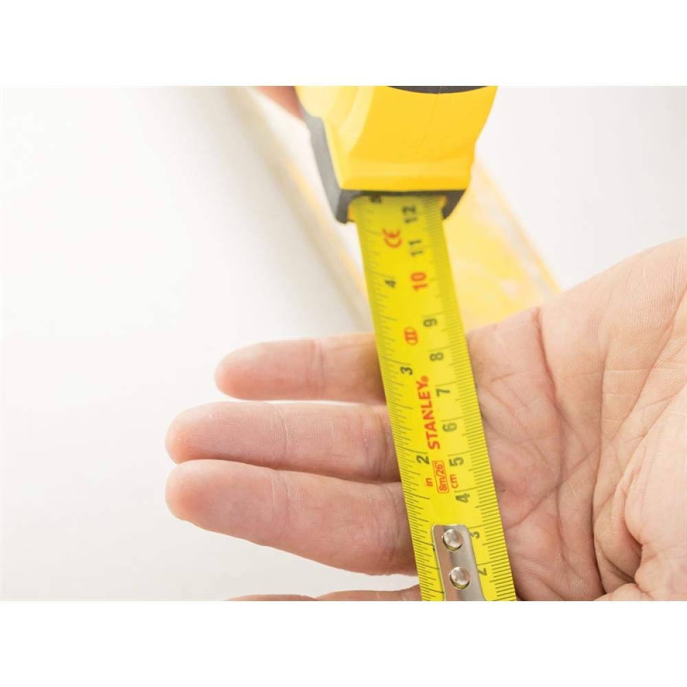 STANLEY STHT36807-0 podwójna blokada Tylon taśma kieszonkowa 8 m / 26 stóp (szerokość 25 mm), inne