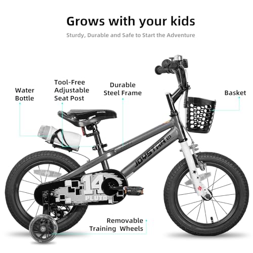 Image of JOYSTAR Pluto 12-20 inch Kids Bike with Light Up Training Wheels