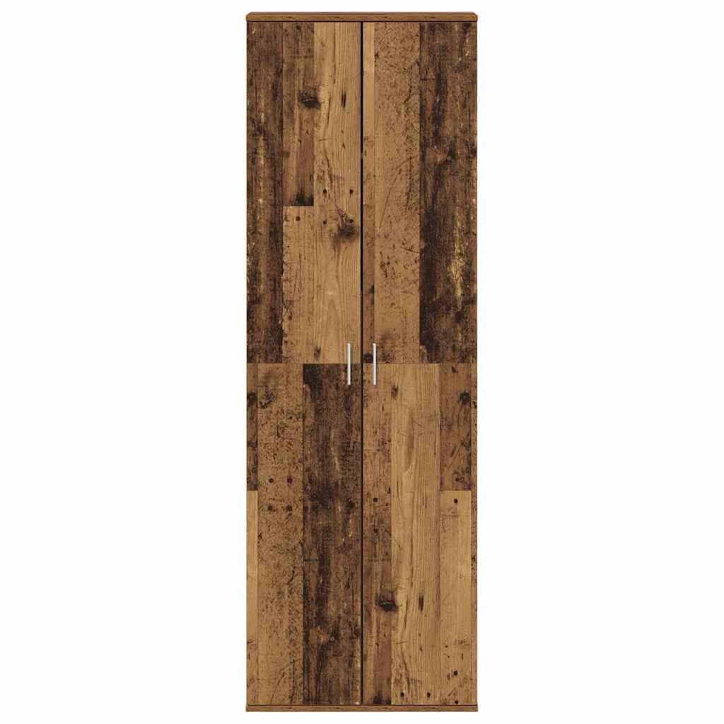 vidaXL Alto Mobile Legno Vecchio 60 x 35 x 180 cm Legno Multistrato, Ampio Spazio, Moderno Mobile Alto, arredo in Legno, Design Elegante, organizza la Stanza, unità alla Moda