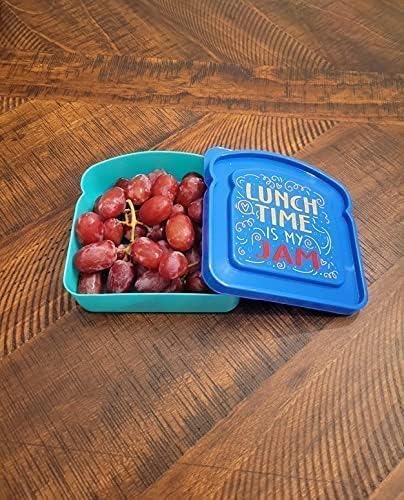 Bexter Set of 3 Toast Shaped Sandwich Boxes Food Storage Sandwich Containers, 2 cups / 16 oz / (Pack of 3) - Image 6