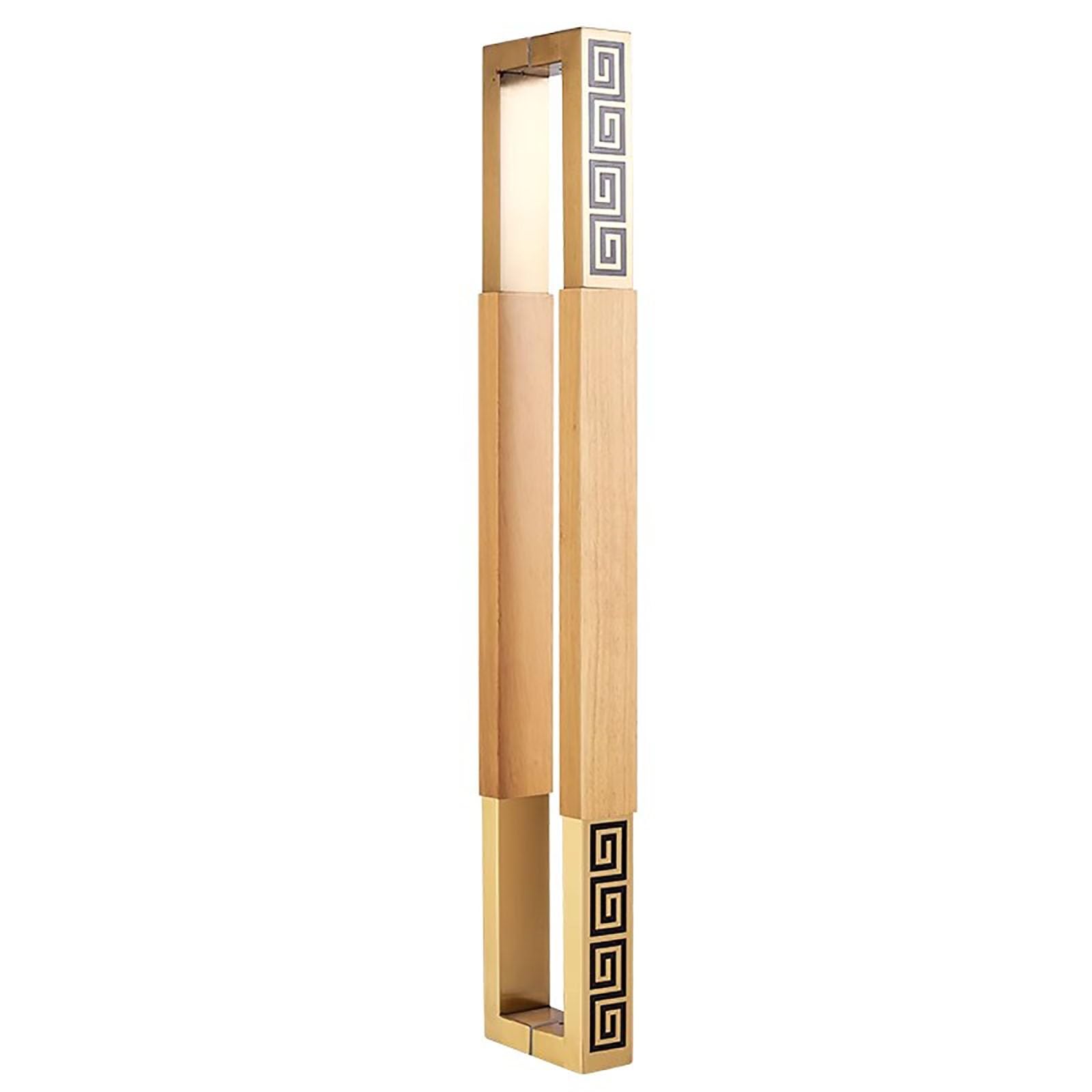 MXXQRHF Stainless Steel Glass Door Handle Set - Commercial Push Pull Bar, Double Sided for Interior/Exterior, Ideal for Glass, Wooden & Metal Doors, Durable & Stylish