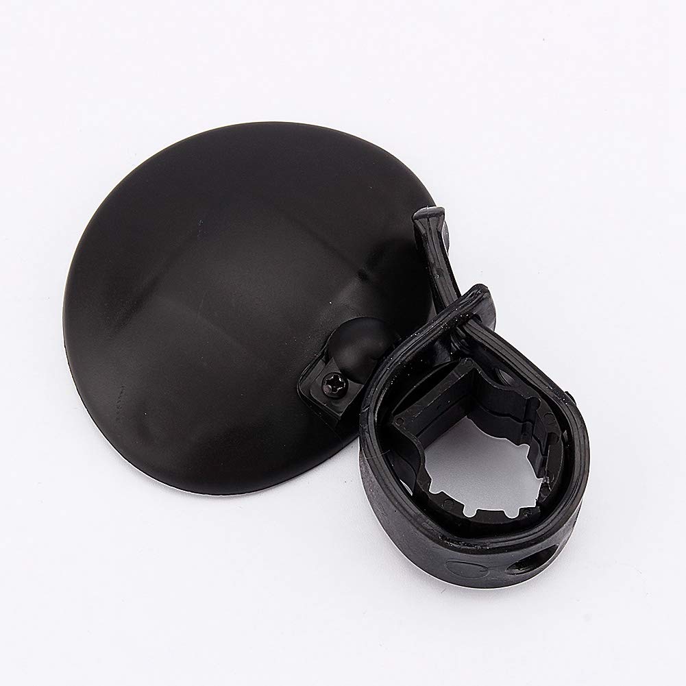 Rétroviseur Vélo 360° Noir – Miroir Convexe Incassable, 60x48 Mm, Universel Pour Guidon, Avec Protection D’écran Amovible