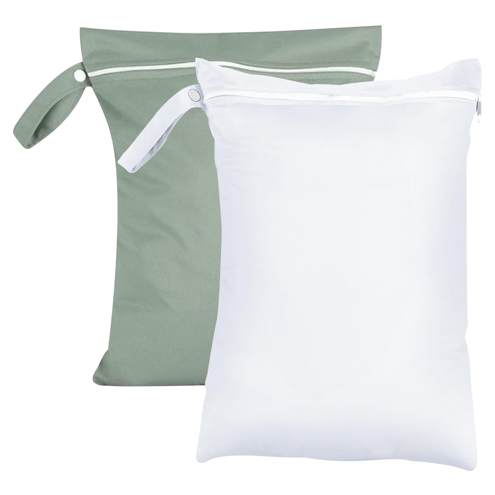 Lot de 2 Sac Linge Sale Voyage 30x40cm, Sac Etanche Réutilisable avec Fermeture Eclair, Sac Impermeable pour Maillot de Bain Mouillé, Organisateur Valise pour Sport Plage Piscine Gym Camping