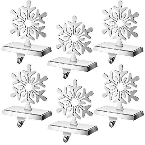 6-Pcs-Christmas-Stocking-Holders-for-Mantel-Silver-Metal-Christmas-Hanger-Xmas-Stocking-Hooks-with-String-Lights-for-Fireplace-Mantle-Table-DecorationsSnowflake-Style 6 Pcs Christmas Stocking Holders for Mantel Silver Metal Christmas Hanger Xmas Stocking Hooks with String Lights for Fireplace Mantle Table DecorationsSnowflake Style