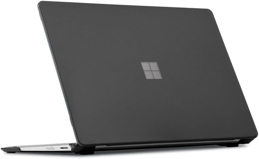 mCover Hard Shell Case Compatible with 13.5-inch Microsoft Surface Laptop 1/2 / 3/4 Computer with Alcantara Material Keyboard (Not for Metal Keyboard) -Black
