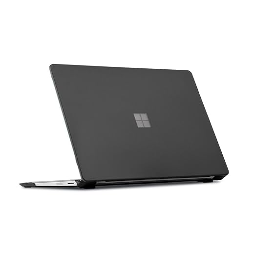 mCover Case Compatible for 13.5" Microsoft Surface Laptop (5/4 / 3/2 / 1) with Alcantara Keyboard ONLY (NOT Compatible with Surface Book and Tablet) - Black