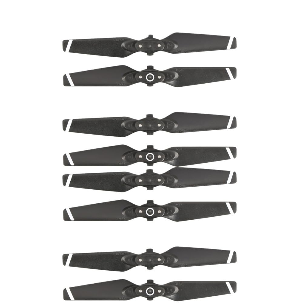 4/8PCS Quick Release Carbon Propeller Faltbare Requisiten Funken Flügel Fans Ersatz Ersatz Zubehör FIT for 110x70x5mm UAV(8pcs White)