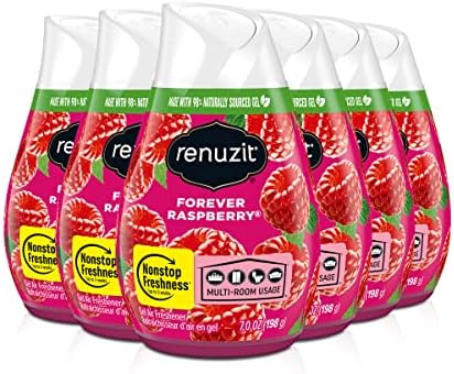 Renuzit Adjustable Air Freshener Gel, Forever Raspberry, 7 Ounces (6 Count)