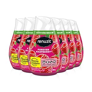 Renuzit Adjustable Air Freshener Gel, Forever Raspberry, 7 Ounces (6 Count)
