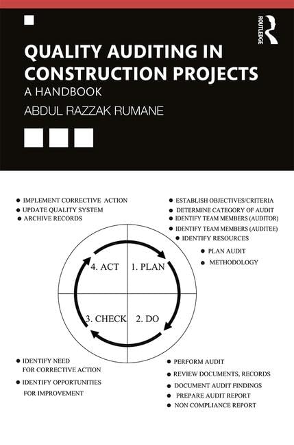 Quality Auditing in Construction Projects: A Handbook      1st Edition