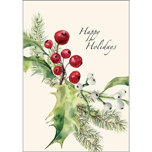 Image of Earth Sky + Water - Winterberries Notecard Set - 8 Blank Cards with Envelopes