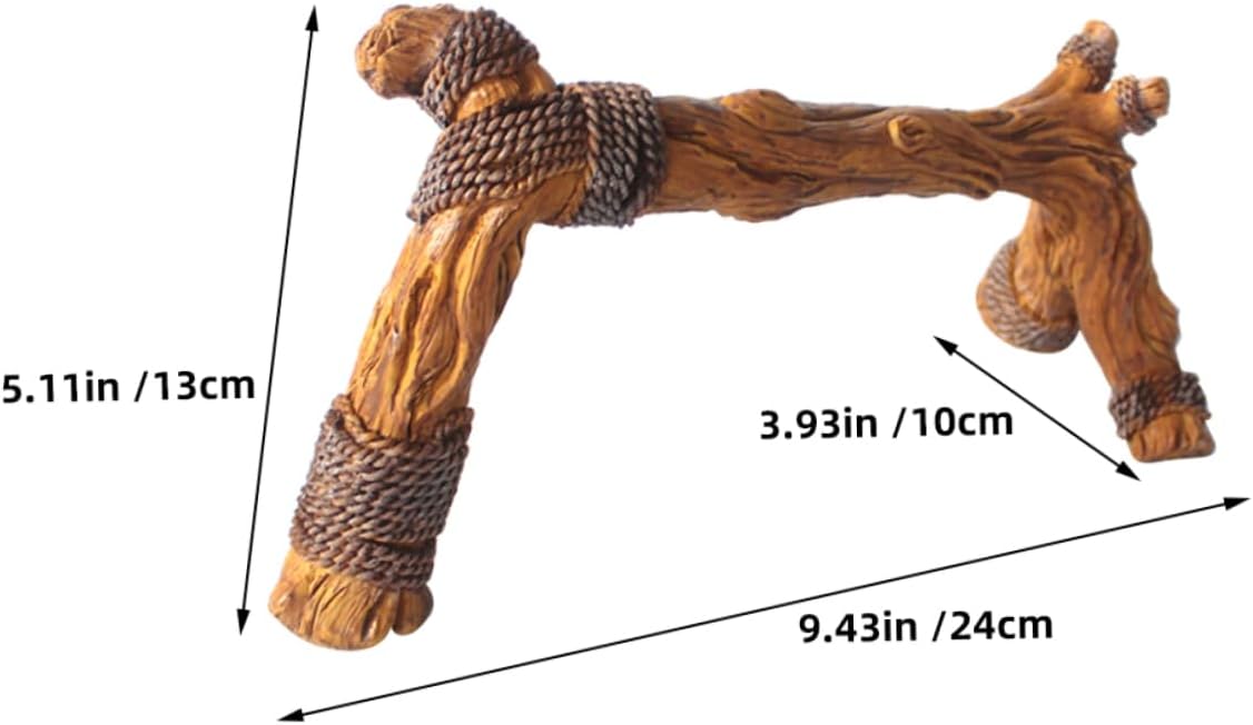 Driftwood Climbing Branch for Reptiles Realistic Decor for Terrarium and Aquarium Enhances Habitat for Snakes Chameleons and Geckos Easy to Install and Clean