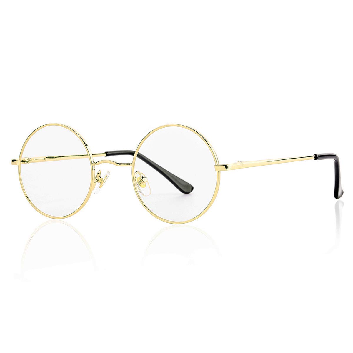 Gleyemor Polarized Round Sunglasses for Men Women Small Circle Glasses