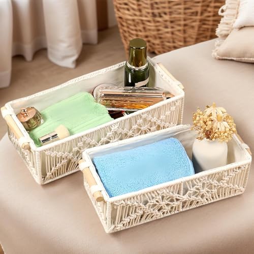 Panier de rangement pour couvertures et linge dans la chambre à coucher