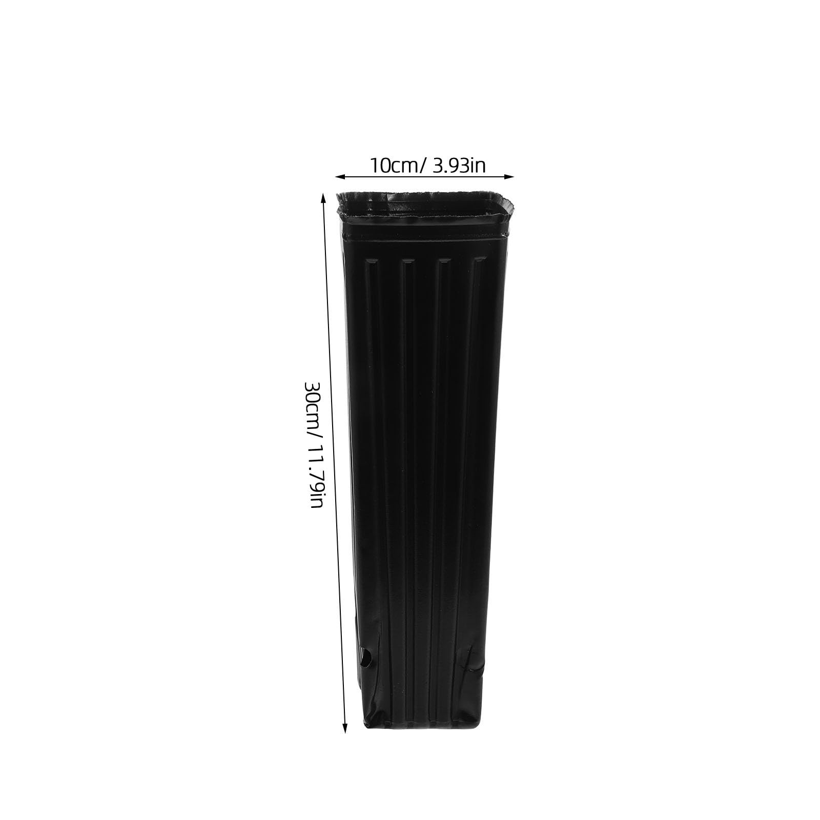 FRCOLOR 50 Paquet à Plantes Noirs en Plastique Légers et Résistants pour Semis, Godets de Repiquage Pratiques pour Plantation, Lot de 50 Pièces