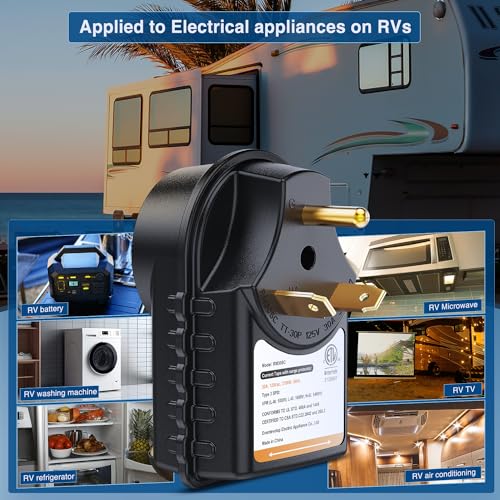 Nilight 50346RV 30 Amp Rv Surge Protector 125V/3750W Rv Surge Adapter Plug thumb #3