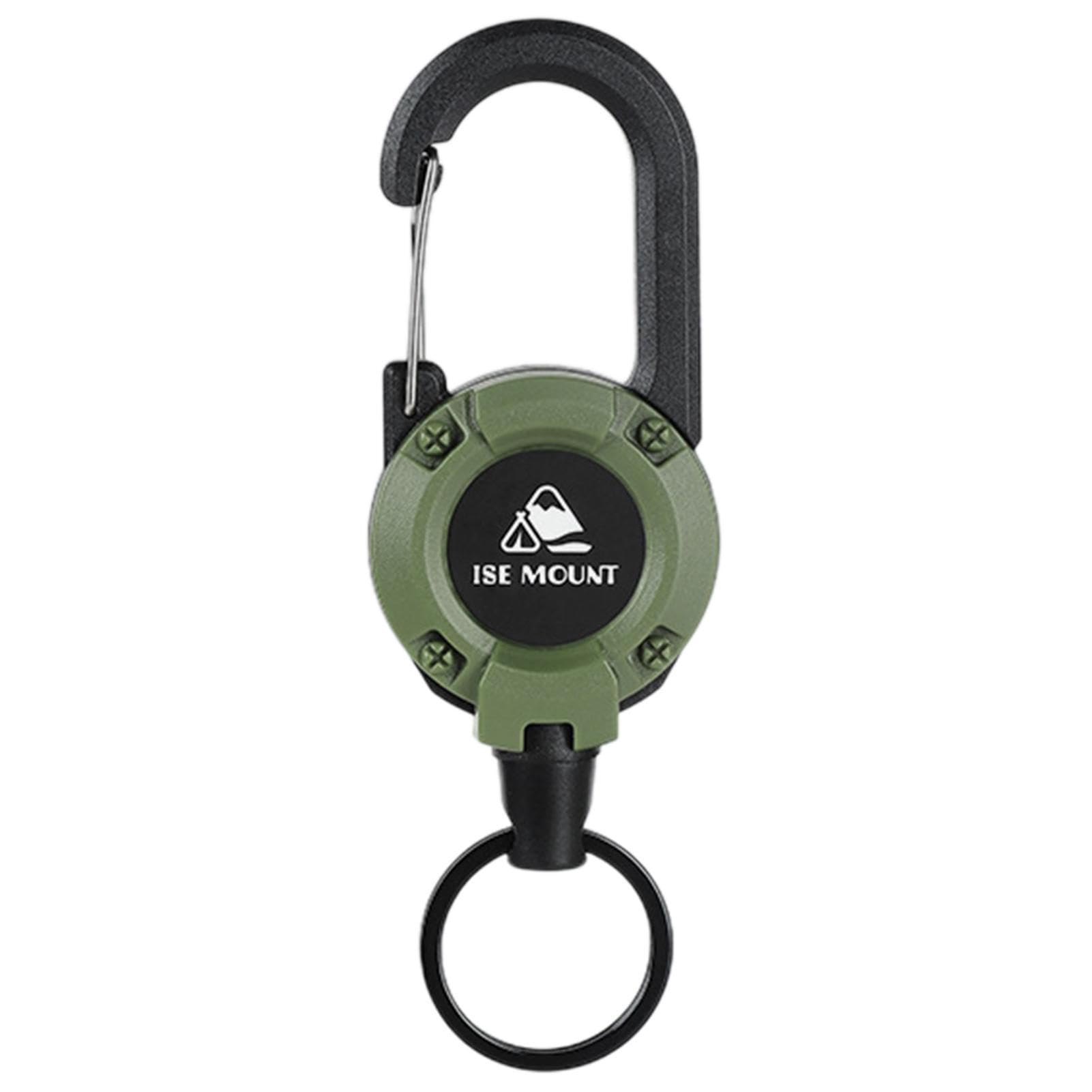 Belt Clip Carabiner Keychain | Creative Key Reel Retractable Clip Carabiner Clip Keychain - Multifunctional Metal ID Badge Holder Key Reel Badge Holder Reel Clip for Keychain Clip Lanyard Zorq