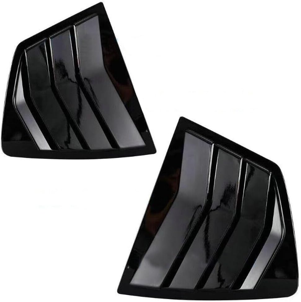 1Pair Left + Right Side Window Louver Shutter Cover Trim Fit for Honda Accord 2008 2009 2010 2011 2012 2013 Gloss Black