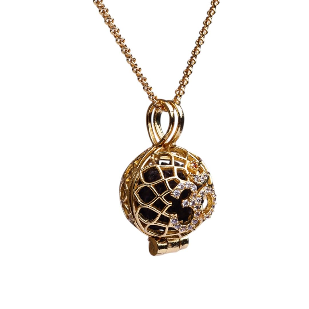 Om cage Rudraksh pendant chain | Stylish & Unique Pendant Necklace for Men and Women | Trendy Fashion Jewellery Accessory | Lightweight & Eye-Catching Design-image-17
