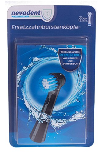 Preisvergleich Produktbild Nevadent® Ersatzzahnbürstenköpfe DAZK 8 B1 Schwarz