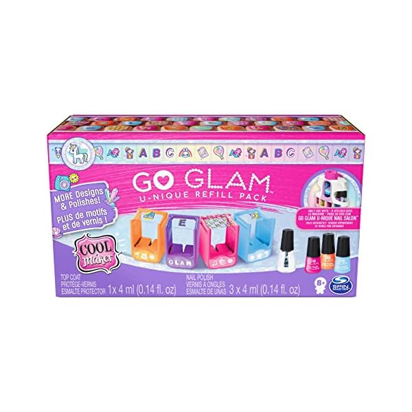 Cool MAKER Go Glam Unique Nachfüll Set - zur Verwendung mit dem Go Glam Unique Nagel Salon, Nagellack und…