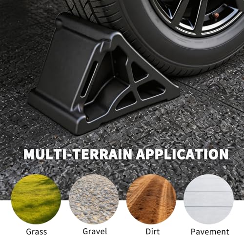 Image of Rubber Wheel Chocks for RV Trailer
