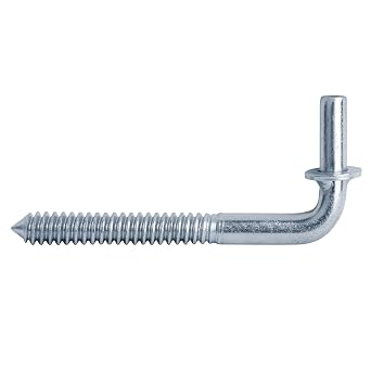 GBGS 8 Pack 1/2" Hinge Pin,6-5/8" Male Lag Screw for Wood Post Fence Gate | J Bolt Gate Hinge