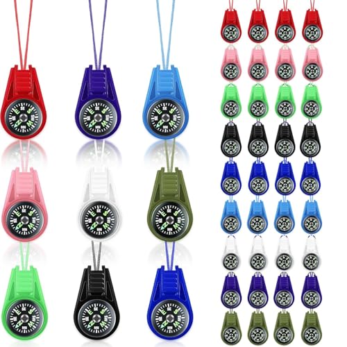 36 Pezzi di Bussola, Bussole Mini, Bussole a Portachiavi, Bussola