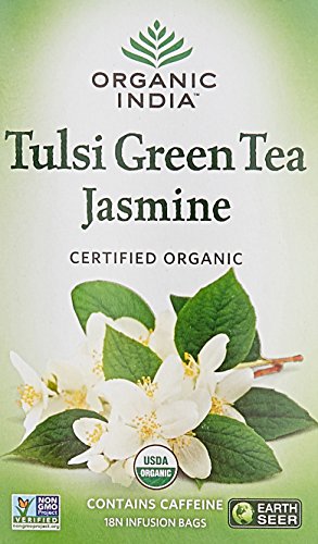Organic India Tulsi Green – 18 Tea Bags (Lemon Ginger)