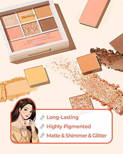 Amts X True Beauty Edition, Some Sweet Eyeshadow Makeup Palette, Matte Shimmer Metallic, Long Lasting, Cheek Blush, All My Things, K Beauty, Pink Gold Makeup #TOP2