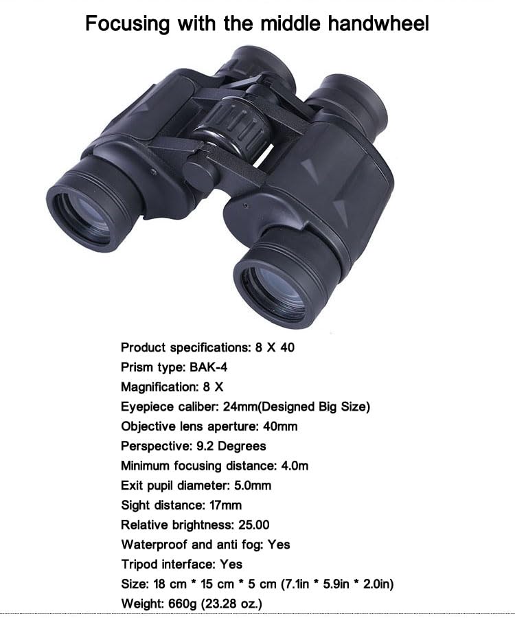 Binoculares portátiles 8x40 durables para adultos miniatura 3