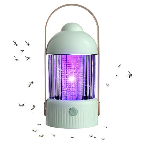 Mekidulu 4 in 1 Mosquito Killer Lamp, Electric Mosquito Killer, Bug Zapper, Night light and LED lighting,Safe & No Radiation- Insect Killer Flies Trap with forfor summer trip,camping.（Green）