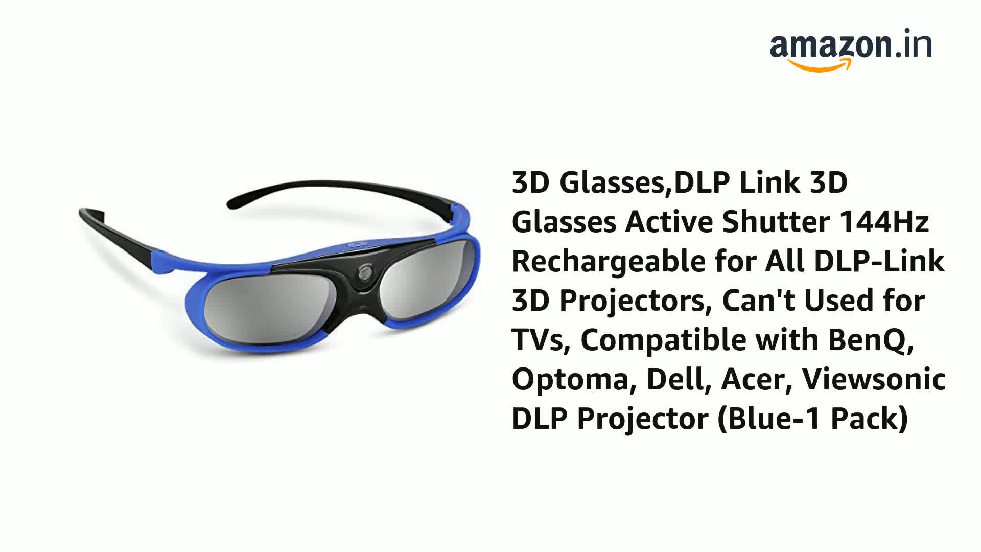 Dlp Link Lentes Active Blue Portable Projector Universal Dlp Link
