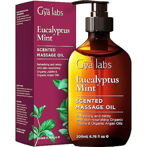 Gya Labs Huile de massage menthe eucalyptus 200 ml Cover